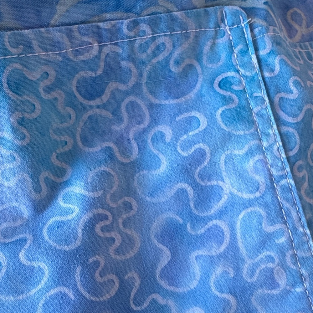Light Blue Patchwork Print Tunic Jacket - Picture 6 of 11
